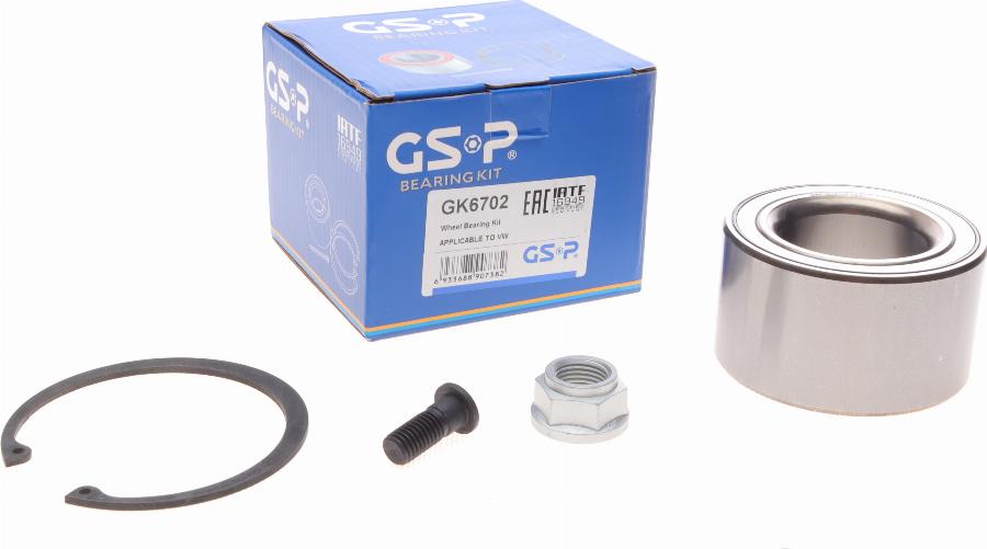 GSP GK6702 - Kit de roulements de roue cwaw.fr