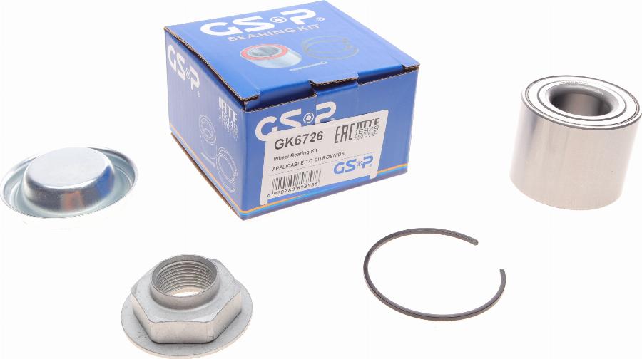 GSP GK6726 - Kit de roulements de roue cwaw.fr