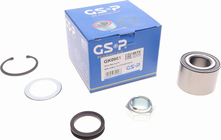 GSP GK0961 - Kit de roulements de roue cwaw.fr