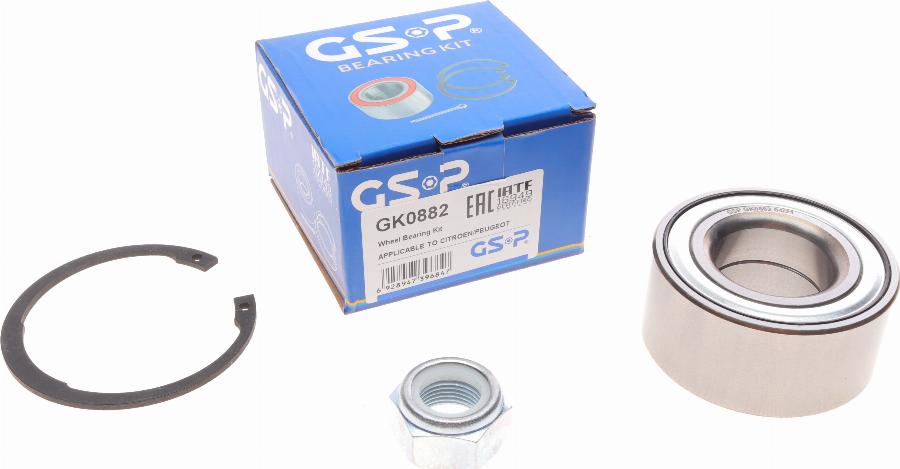 GSP GK0882 - Kit de roulements de roue cwaw.fr