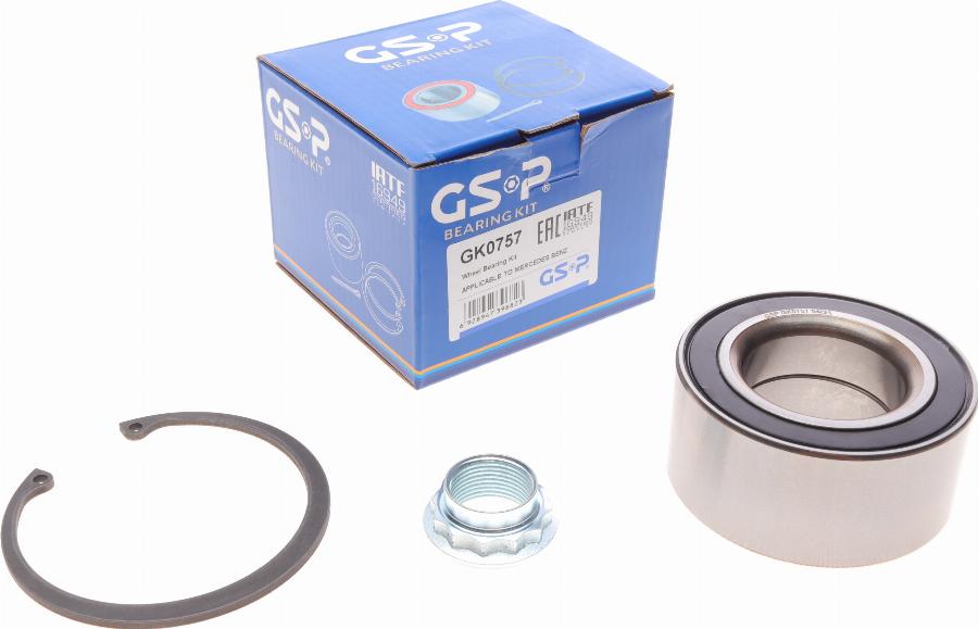 GSP GK0757 - Kit de roulements de roue cwaw.fr