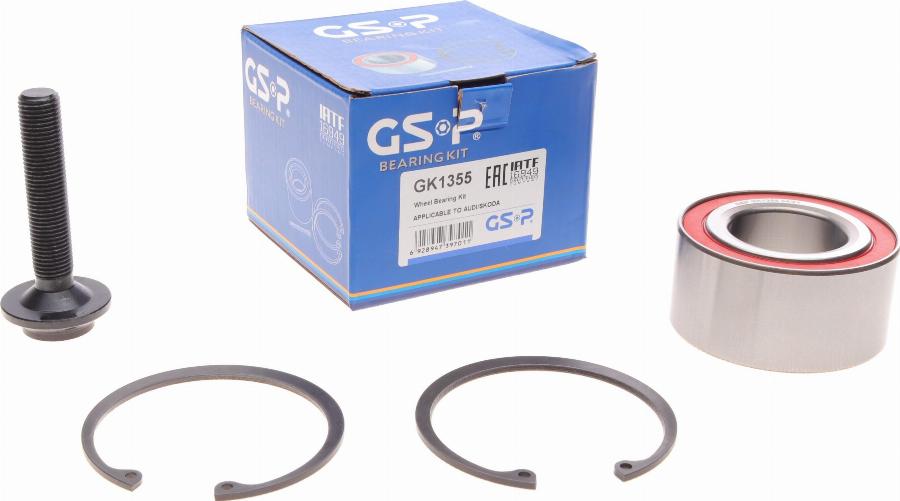 GSP GK1355 - Kit de roulements de roue cwaw.fr