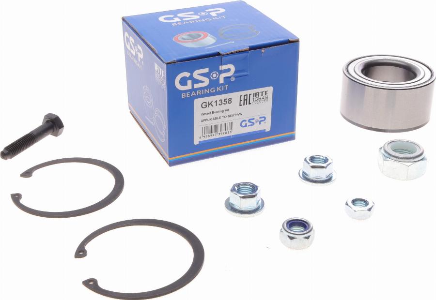 GSP GK1358 - Kit de roulements de roue cwaw.fr