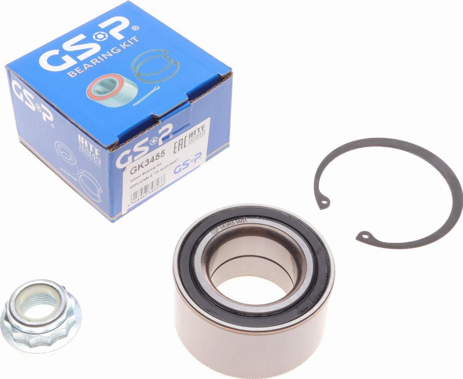 GSP GK3455 - Kit de roulements de roue cwaw.fr