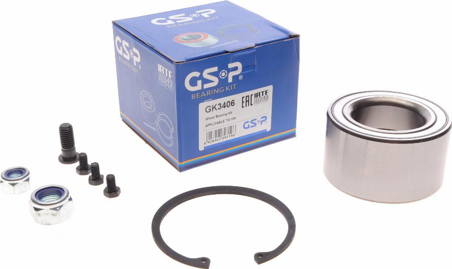 GSP GK3406 - Kit de roulements de roue cwaw.fr