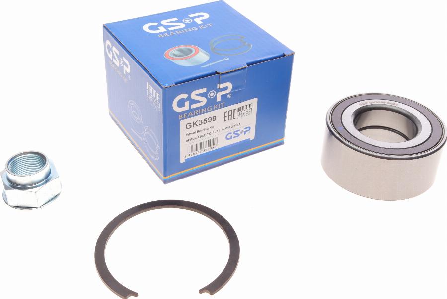 GSP GK3599 - Kit de roulements de roue cwaw.fr