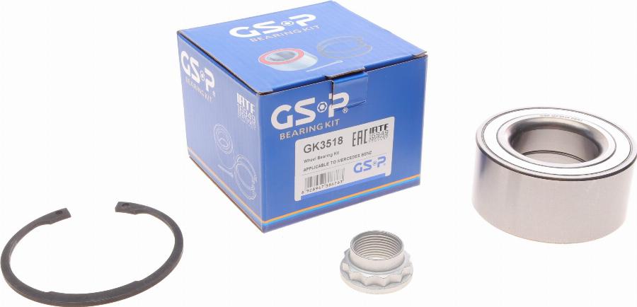 GSP GK3518 - Kit de roulements de roue cwaw.fr