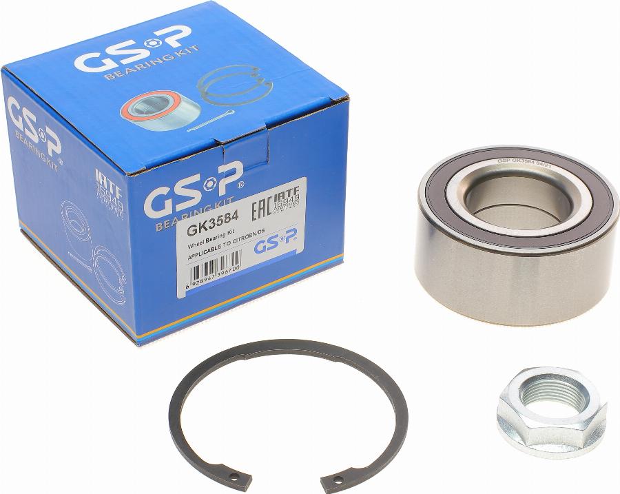 GSP GK3584 - Kit de roulements de roue cwaw.fr