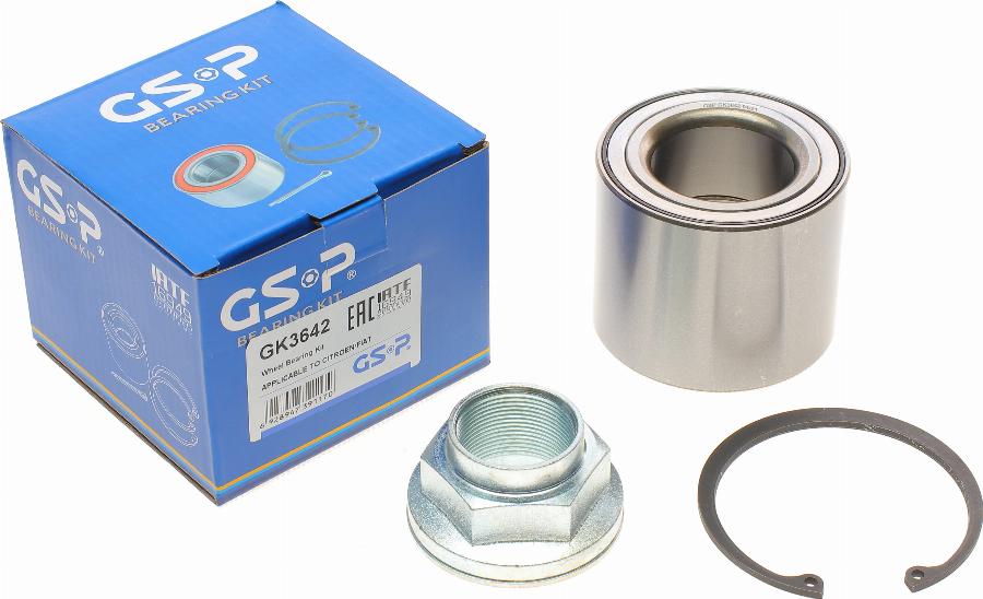 GSP GK3642 - Kit de roulements de roue cwaw.fr