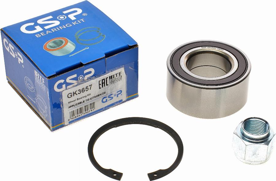 GSP GK3657 - Kit de roulements de roue cwaw.fr