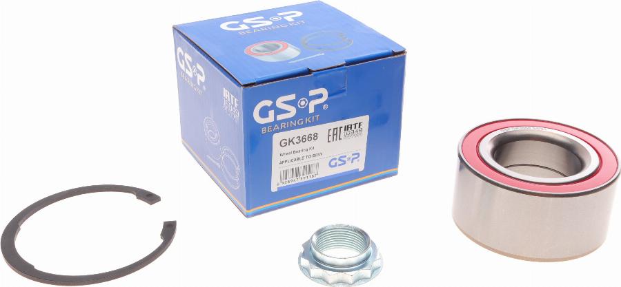 GSP GK3668 - Kit de roulements de roue cwaw.fr