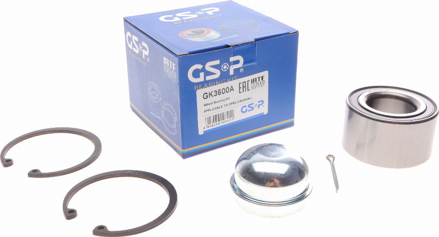 GSP GK3600A - Kit de roulements de roue cwaw.fr