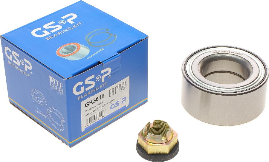 GSP GK3616 - Kit de roulements de roue cwaw.fr