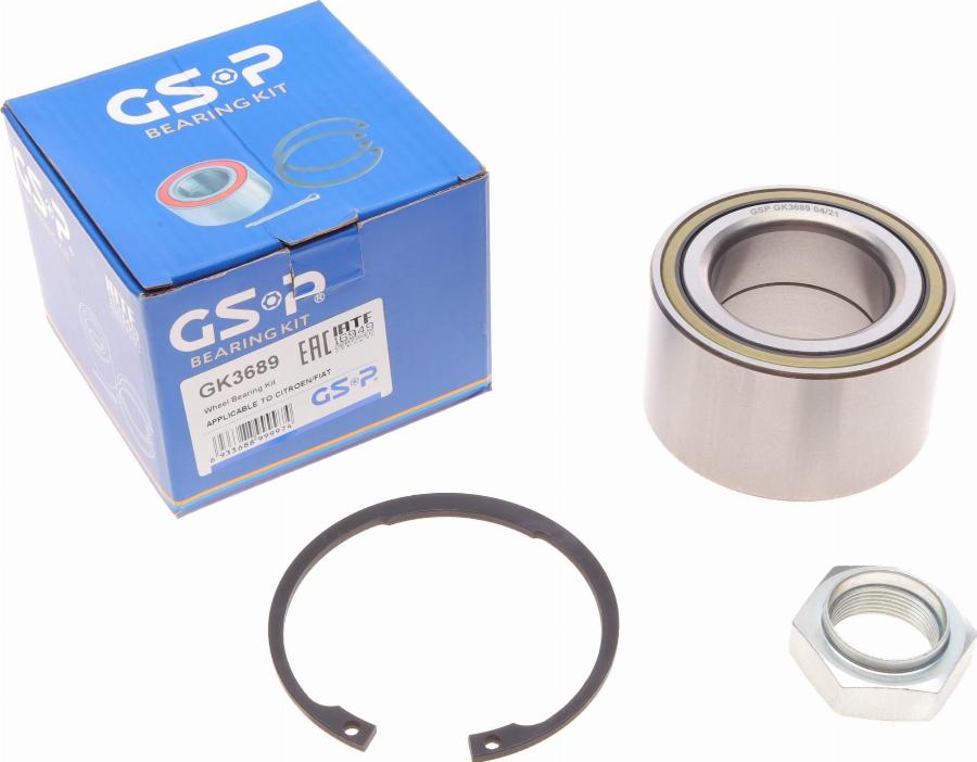 GSP GK3689 - Kit de roulements de roue cwaw.fr