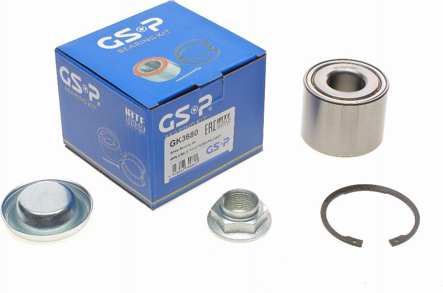 GSP GK3680 - Kit de roulements de roue cwaw.fr