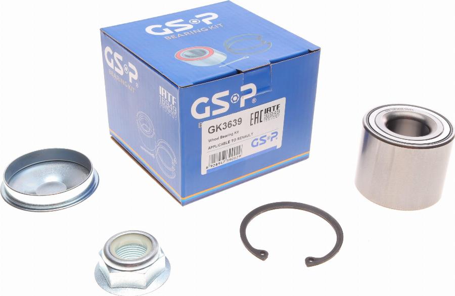 GSP GK3639 - Kit de roulements de roue cwaw.fr