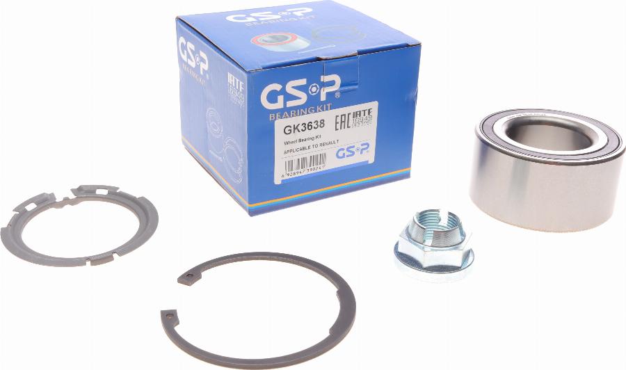 GSP GK3638 - Kit de roulements de roue cwaw.fr