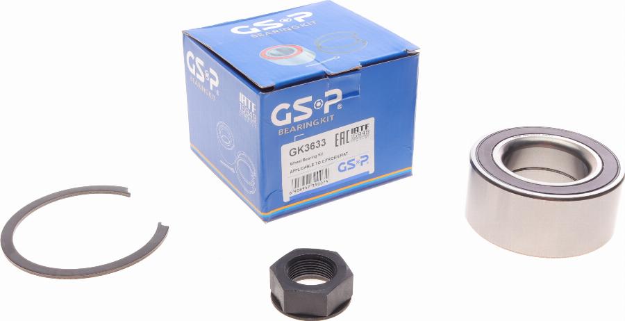 GSP GK3633 - Kit de roulements de roue cwaw.fr