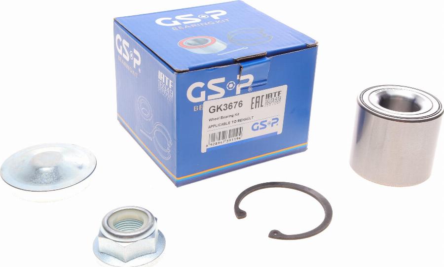 GSP GK3676 - Kit de roulements de roue cwaw.fr