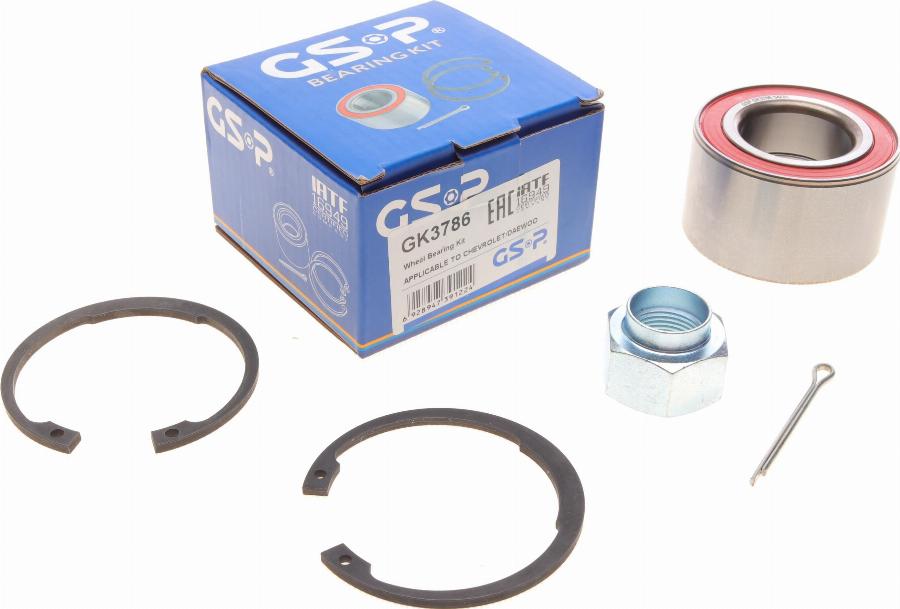 GSP GK3786 - Kit de roulements de roue cwaw.fr