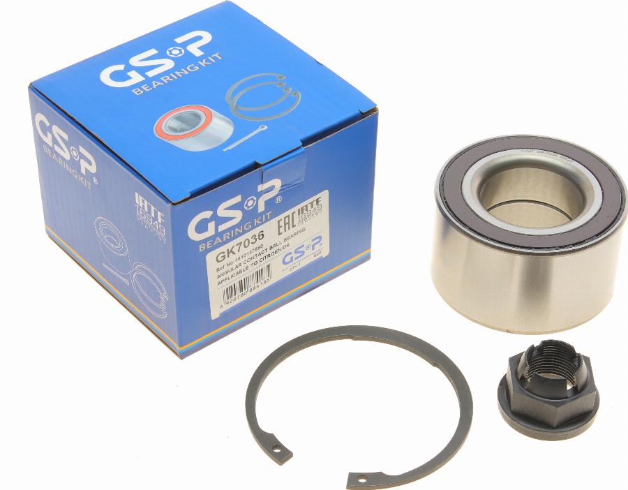 GSP GK7036 - Kit de roulements de roue cwaw.fr