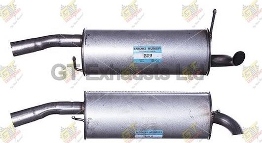 GT Exhausts GFE1022 - Silencieux arrière cwaw.fr