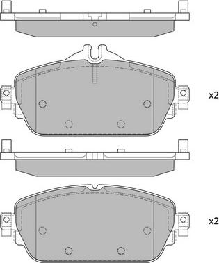 Hagen GP4044 - Kit de plaquettes de frein, frein à disque cwaw.fr