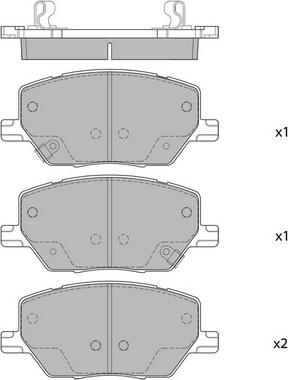 Hagen GP4006 - Kit de plaquettes de frein, frein à disque cwaw.fr