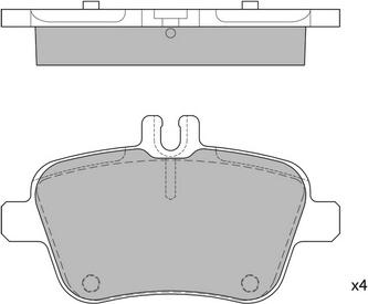 Hagen GP1957 - Kit de plaquettes de frein, frein à disque cwaw.fr