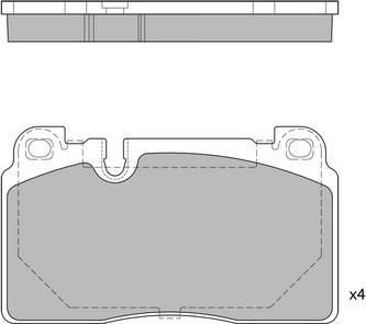 BENDIX 511287 - Kit de plaquettes de frein, frein à disque cwaw.fr