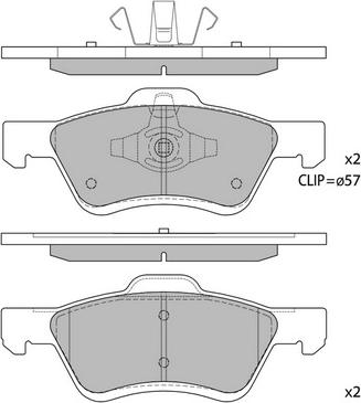 Hagen GP1497 - Kit de plaquettes de frein, frein à disque cwaw.fr