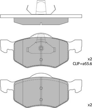 Hagen GP1519 - Kit de plaquettes de frein, frein à disque cwaw.fr