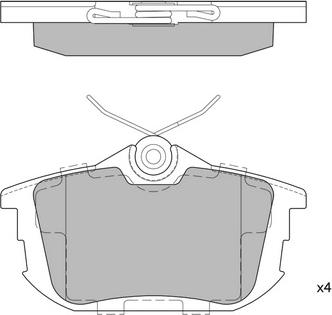 Hagen GP1531 - Kit de plaquettes de frein, frein à disque cwaw.fr