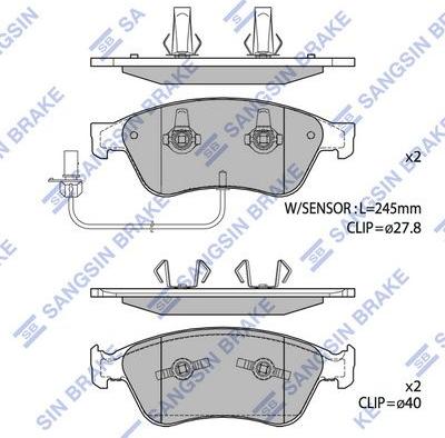 Hagen GP1693 - Kit de plaquettes de frein, frein à disque cwaw.fr