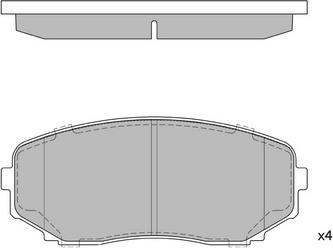 Hagen GP1603 - Kit de plaquettes de frein, frein à disque cwaw.fr