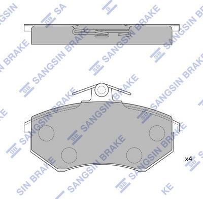 Hagen GP1043 - Kit de plaquettes de frein, frein à disque cwaw.fr