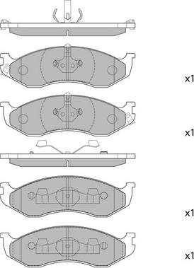 Hagen GP1112 - Kit de plaquettes de frein, frein à disque cwaw.fr