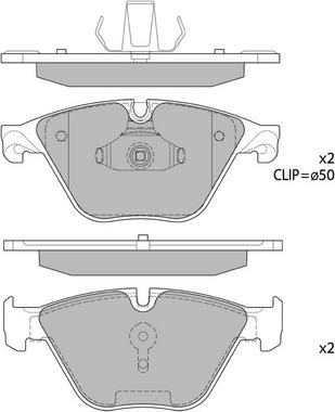 Hagen GP1821 - Kit de plaquettes de frein, frein à disque cwaw.fr