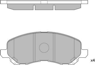 Hagen GP1360 - Kit de plaquettes de frein, frein à disque cwaw.fr