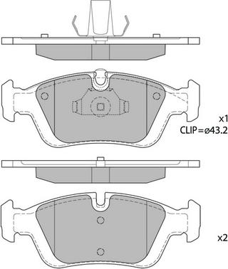 Hagen GP1388 - Kit de plaquettes de frein, frein à disque cwaw.fr