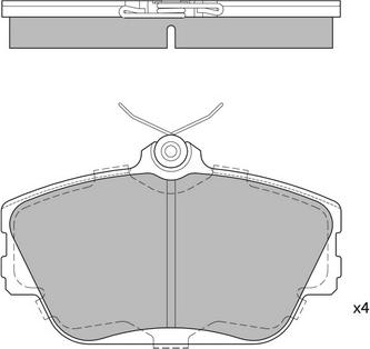 Hagen GP1268 - Kit de plaquettes de frein, frein à disque cwaw.fr