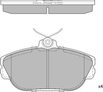 Hagen GP1263 - Kit de plaquettes de frein, frein à disque cwaw.fr