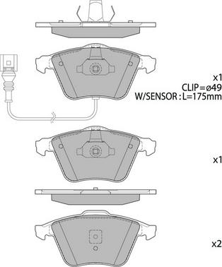 Hagen GP2446 - Kit de plaquettes de frein, frein à disque cwaw.fr