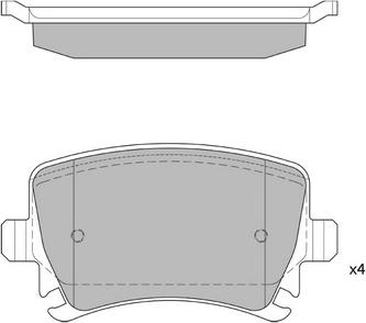 Klaxcar France 24409z - Kit de plaquettes de frein, frein à disque cwaw.fr