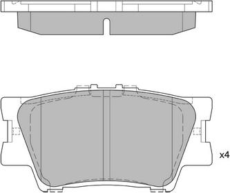 Hagen GP2081 - Kit de plaquettes de frein, frein à disque cwaw.fr