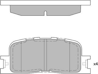 Hagen GP2038 - Kit de plaquettes de frein, frein à disque cwaw.fr