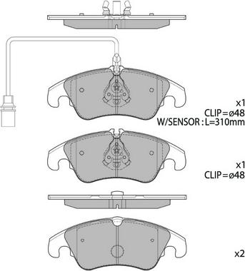 Hagen GP2145 - Kit de plaquettes de frein, frein à disque cwaw.fr