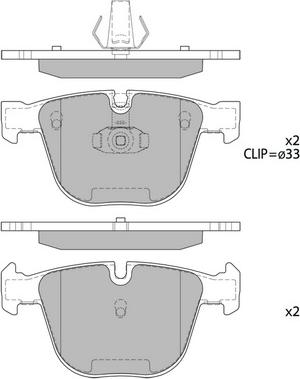 Hagen GP2164 - Kit de plaquettes de frein, frein à disque cwaw.fr