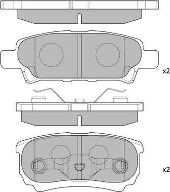 Hagen GP2111 - Kit de plaquettes de frein, frein à disque cwaw.fr