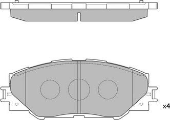 Hagen GP2138 - Kit de plaquettes de frein, frein à disque cwaw.fr